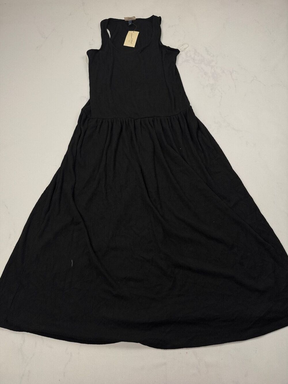 Universal Thread Maxi Dress Black Modern Classic Minimalist - Womens M